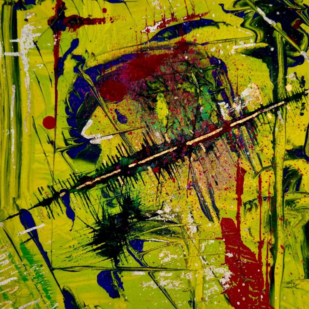 Abstract painting 'Scars Resilience' by Naïs